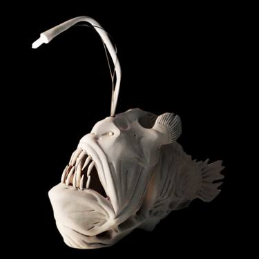 Original Figurative Fish Sculpture by Bayram Okan Yapici