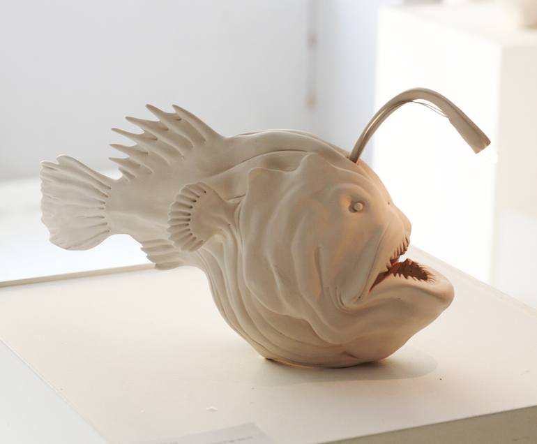 Original Figurative Fish Sculpture by Bayram Okan Yapici