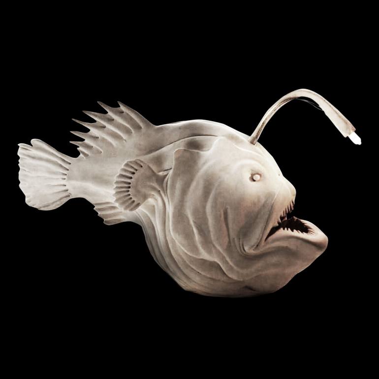 Original Figurative Fish Sculpture by Bayram Okan Yapici