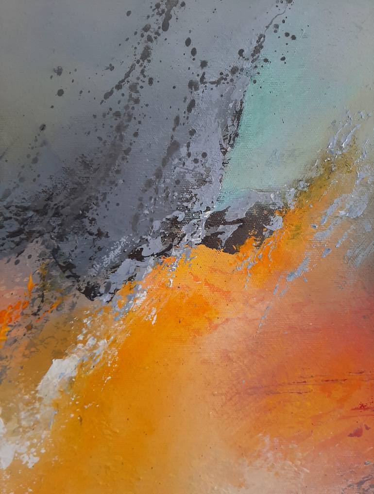 Original Abstract Expressionism Abstract Painting by Sillenn  Sylwia Jastrzebska