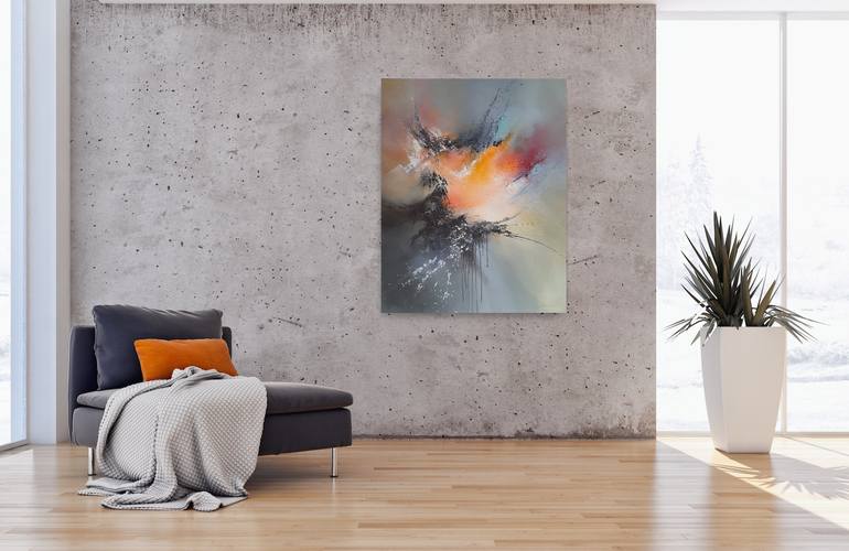 Original Abstract Expressionism Abstract Painting by Sillenn  Sylwia Jastrzebska