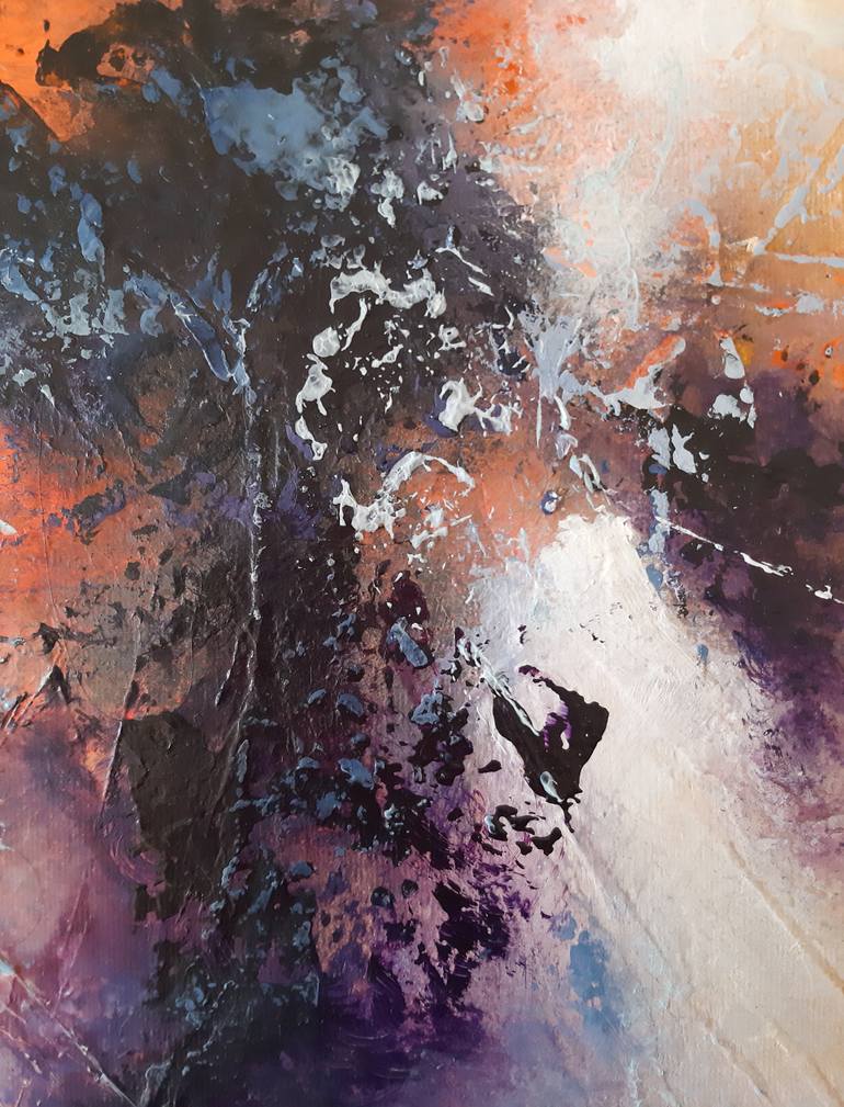 Original Abstract Expressionism Abstract Painting by Sillenn  Sylwia Jastrzebska