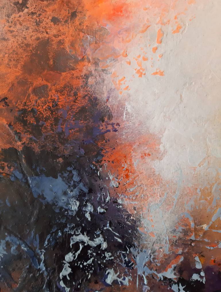Original Abstract Expressionism Abstract Painting by Sillenn  Sylwia Jastrzebska