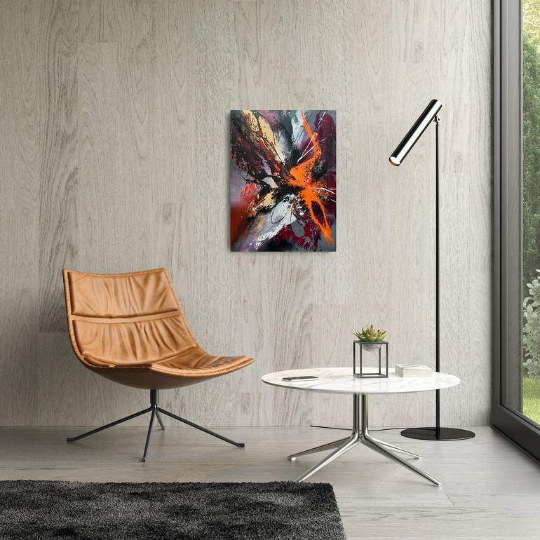 Original Modernism Abstract Painting by Sillenn  Sylwia Jastrzebska