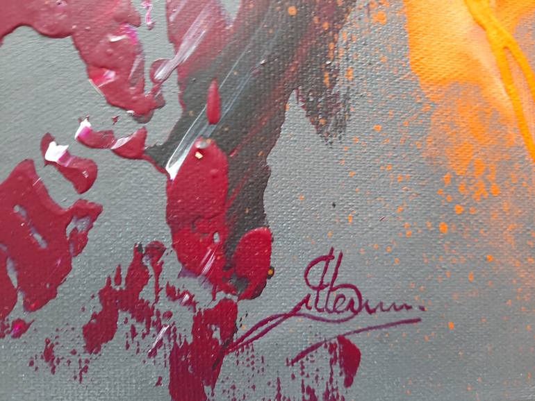 Original Modernism Abstract Painting by Sillenn  Sylwia Jastrzebska