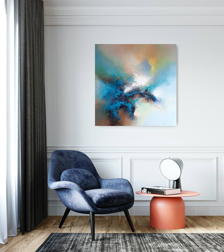 Original Modernism Abstract Painting by Sillenn  Sylwia Jastrzebska