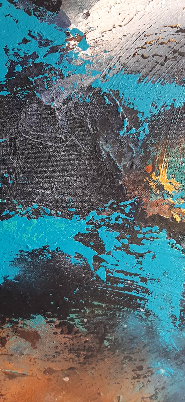 Original Modernism Abstract Painting by Sillenn  Sylwia Jastrzebska