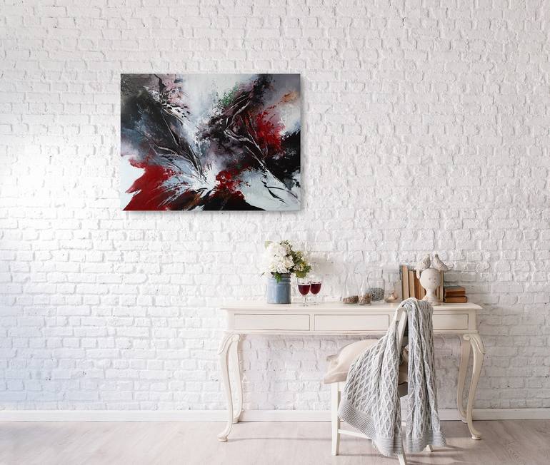 Original Abstract Expressionism Abstract Painting by Sillenn  Sylwia Jastrzębska