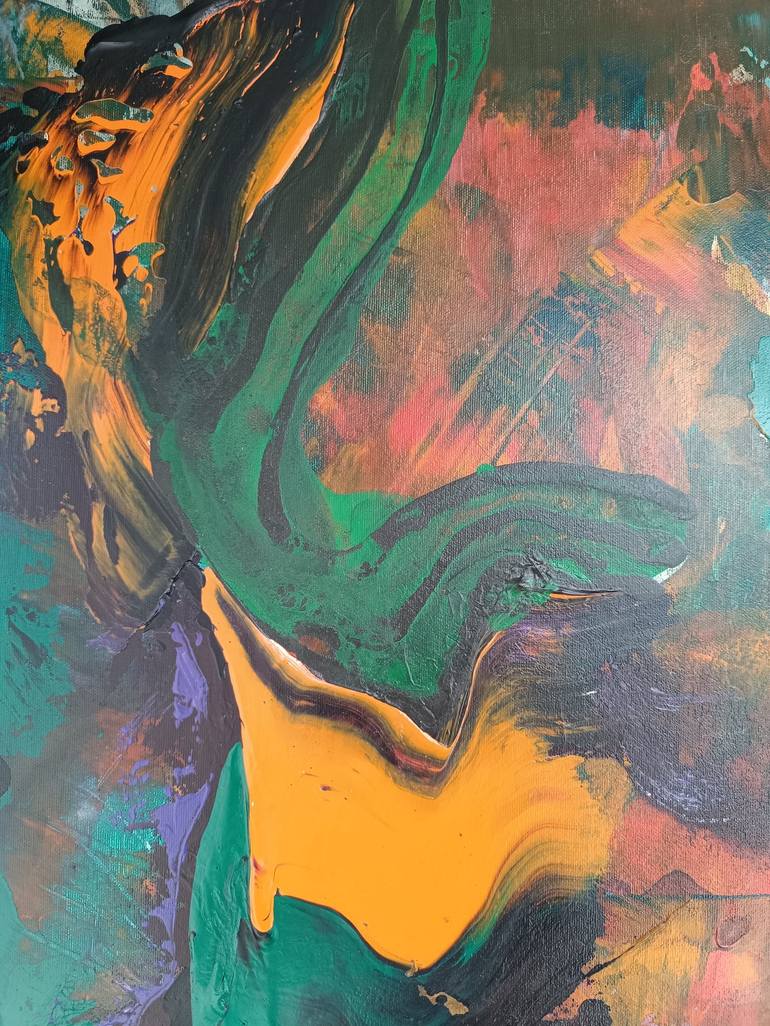 Original Abstract Expressionism Women Painting by Viktoriia Kartashova
