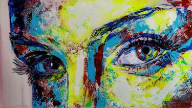 Original Abstract Expressionism Portrait Paintings by Viktoriia Kartashova