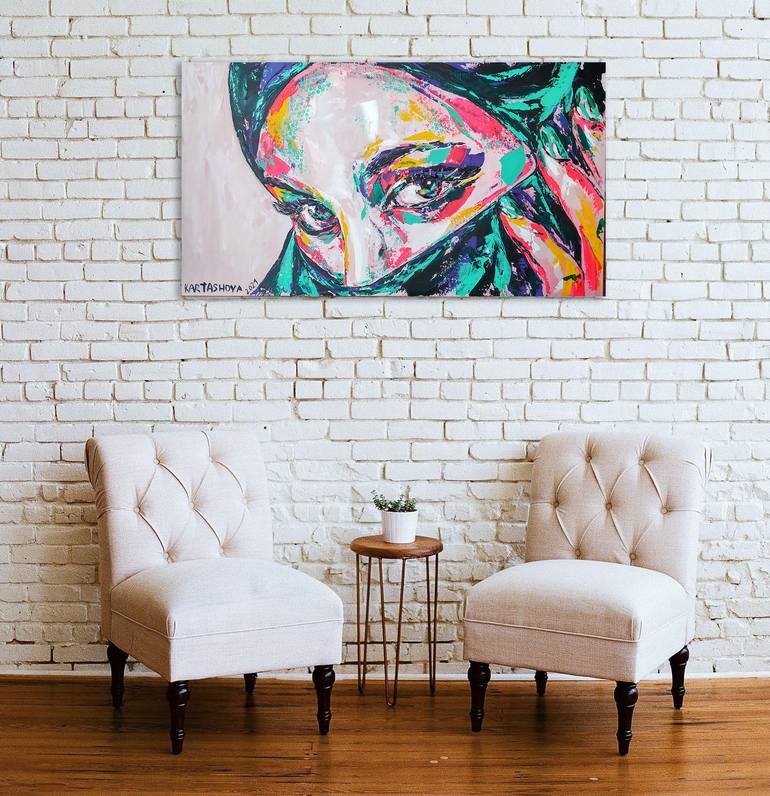 Original Abstract Expressionism People Painting by Viktoriia Kartashova