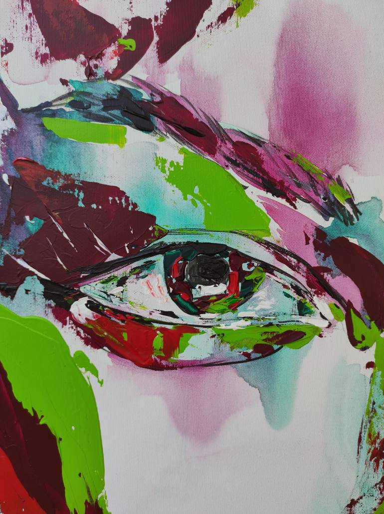 Original Abstract Expressionism Women Painting by Viktoriia Kartashova