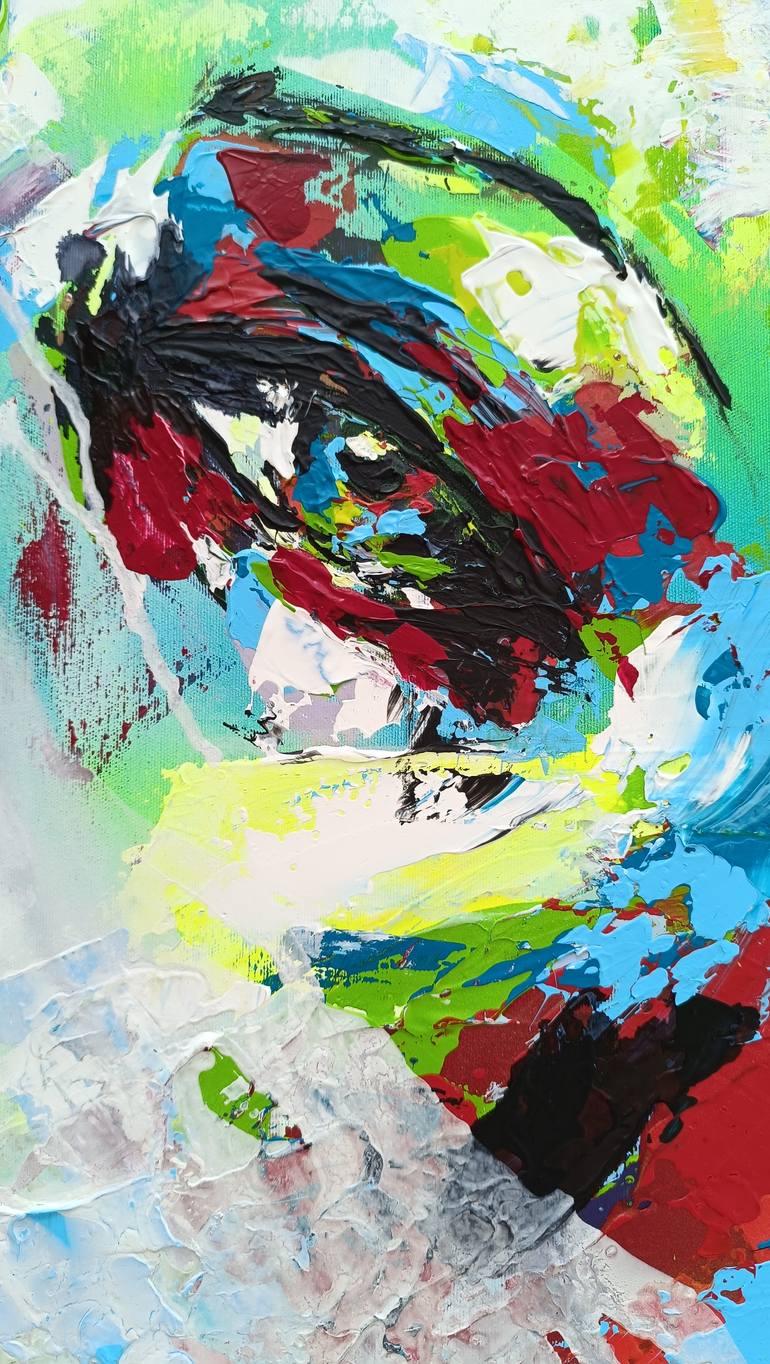 Original Pop Art Women Painting by Viktoriia Kartashova
