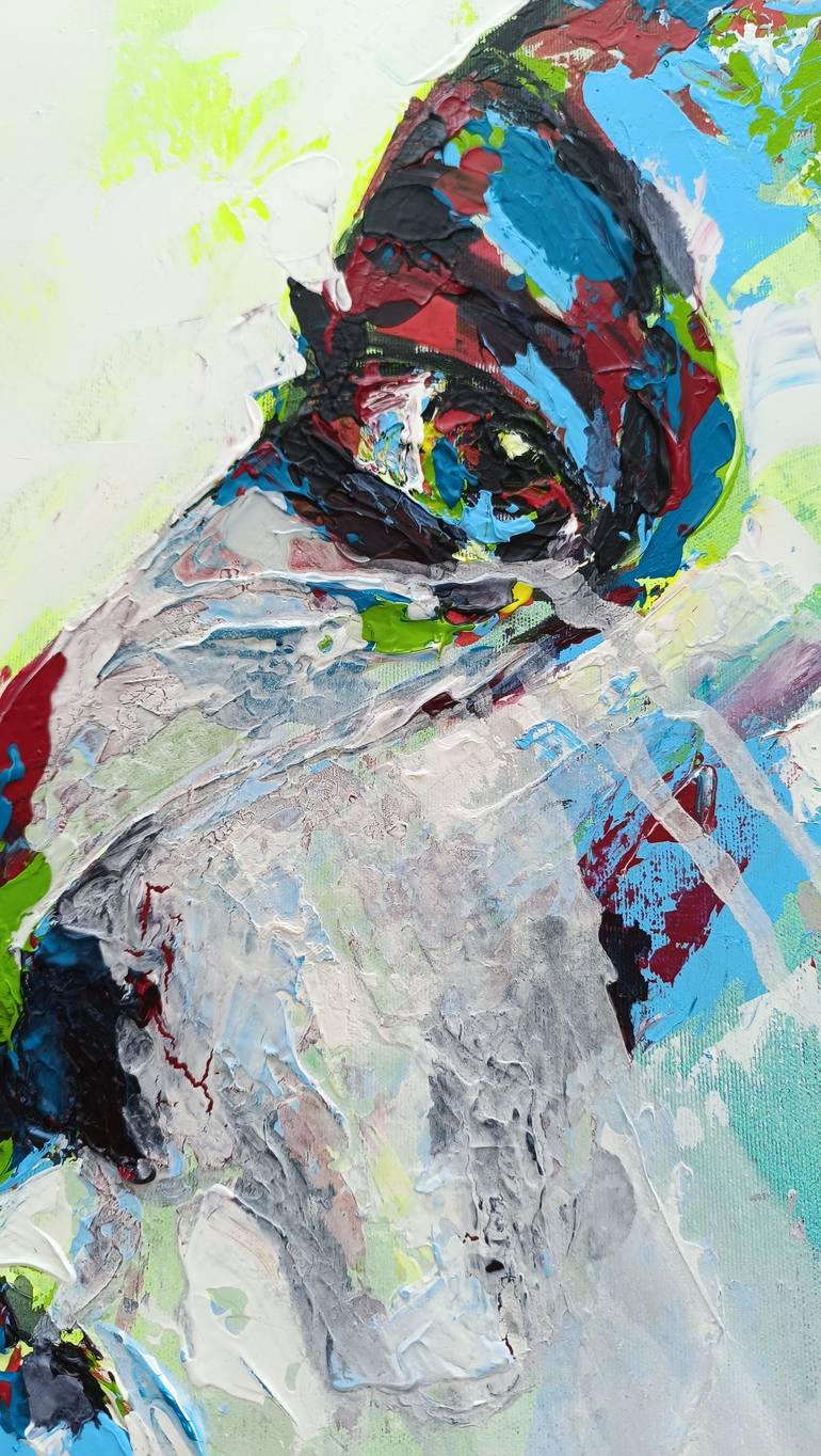Original Pop Art Women Painting by Viktoriia Kartashova