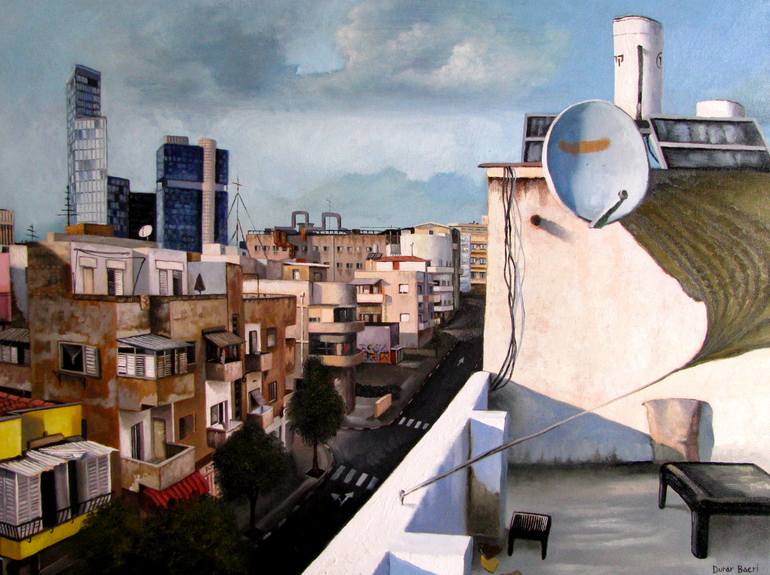 Original Realism Cities Painting by Durar Bacri