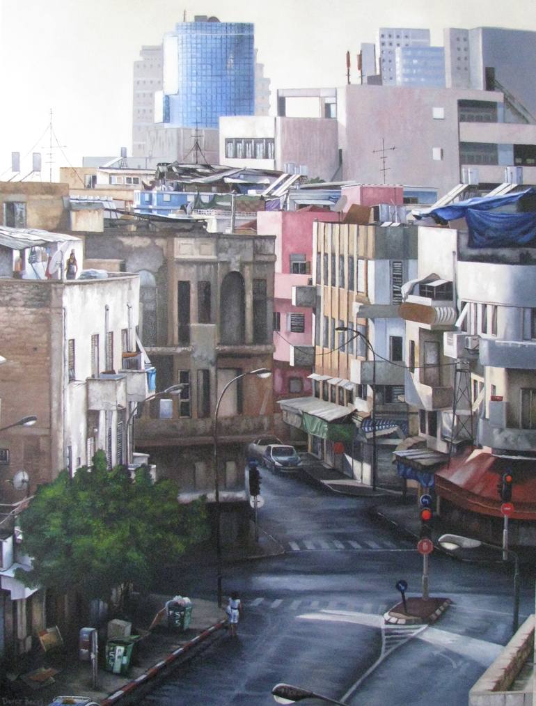 Original Realism Cities Painting by Durar Bacri