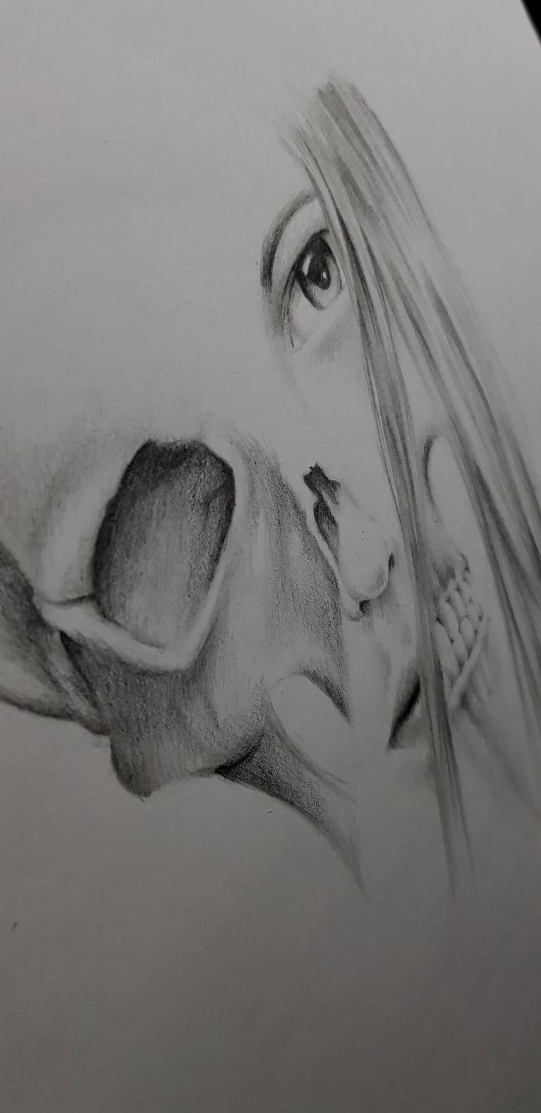 Original Abstract Women Drawing by Ayman Sykes