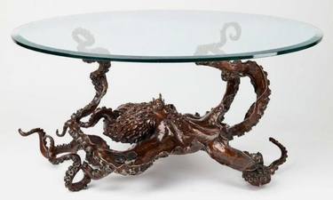 'CEPHALOPOD' Bronze octopus coffee table. thumb