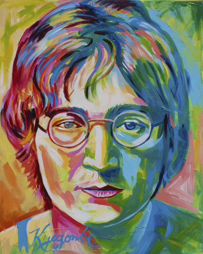 John Lennon Portrait Painting by PAUL KYEGOMBE | Saatchi Art