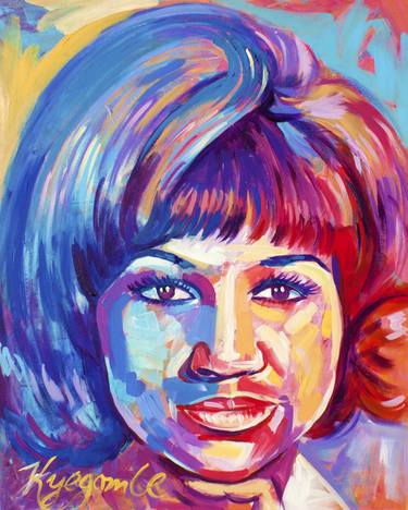 Aretha Franklin Portrait thumb