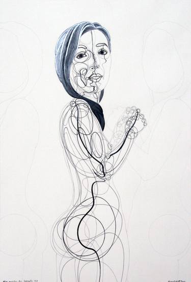 Original Figurative Nude Drawings by David Dott