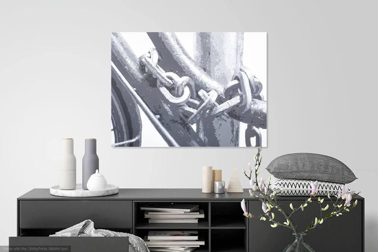 Original Photorealism Bicycle Painting by Natalie Corman