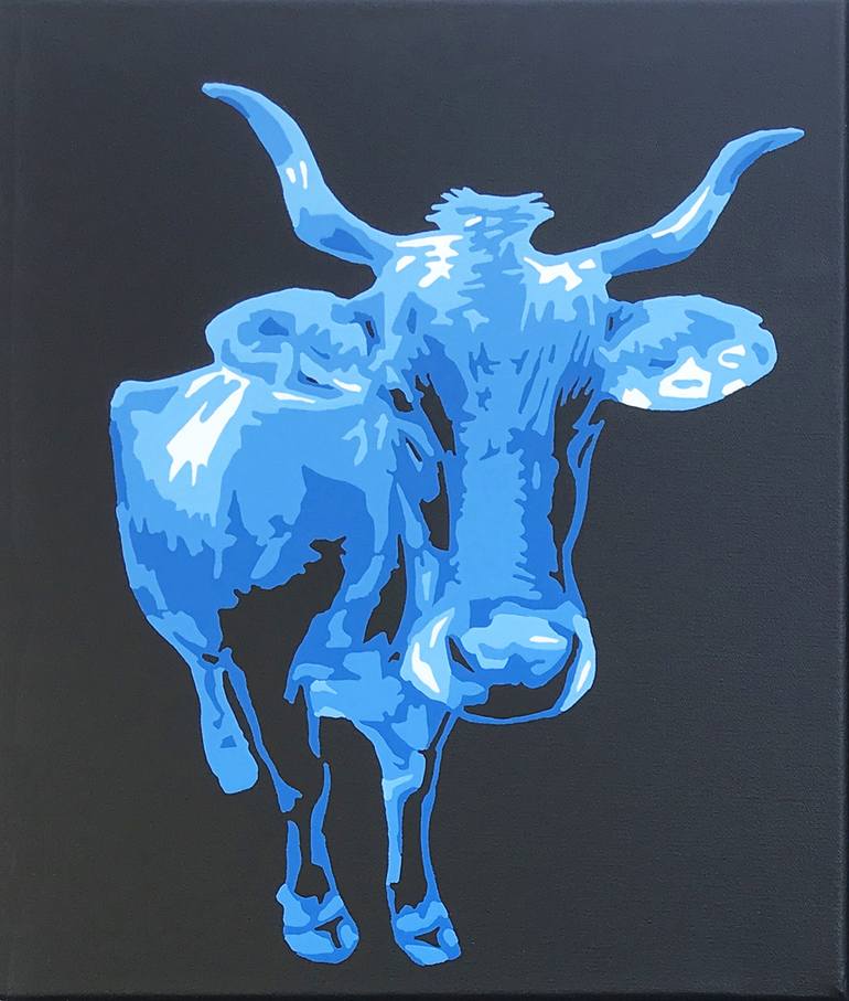 Elsa in Blue Painting by Natalie Corman Saatchi Art