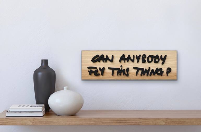 Original Modernism Language Sculpture by Natalie Corman