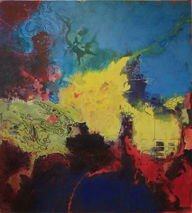 Original Abstract Expressionism Abstract Paintings by Oscar Danilo Vargas