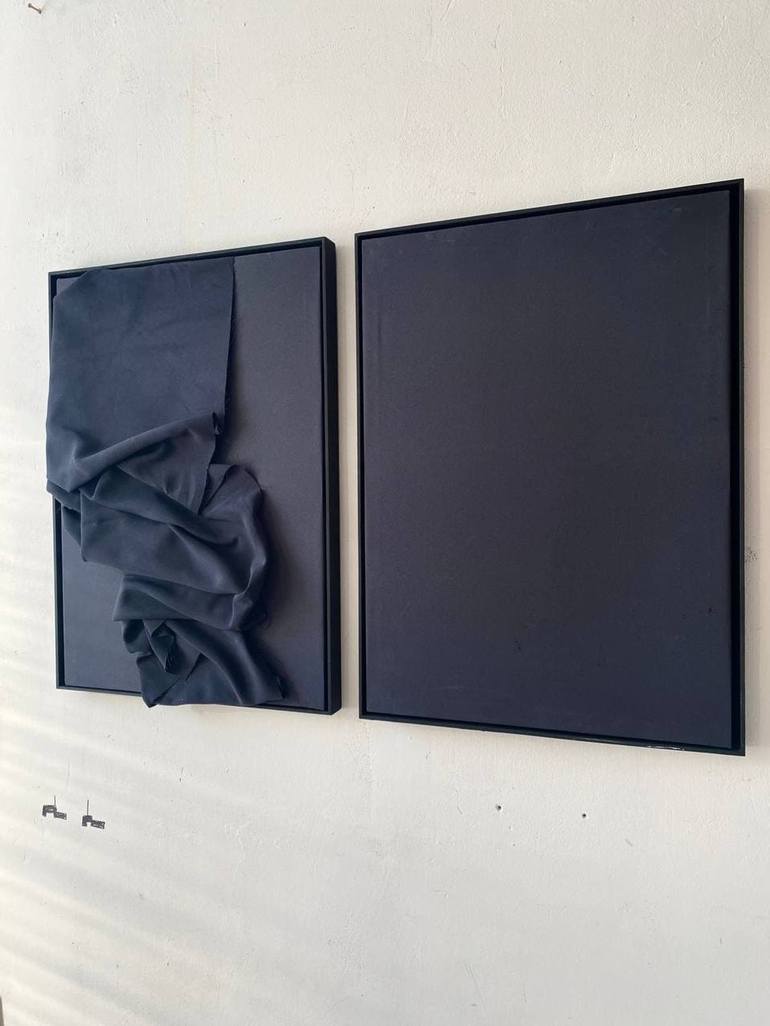 Diptych Fabric sculpture Painting by Mariya Lobotskaya | Saatchi Art