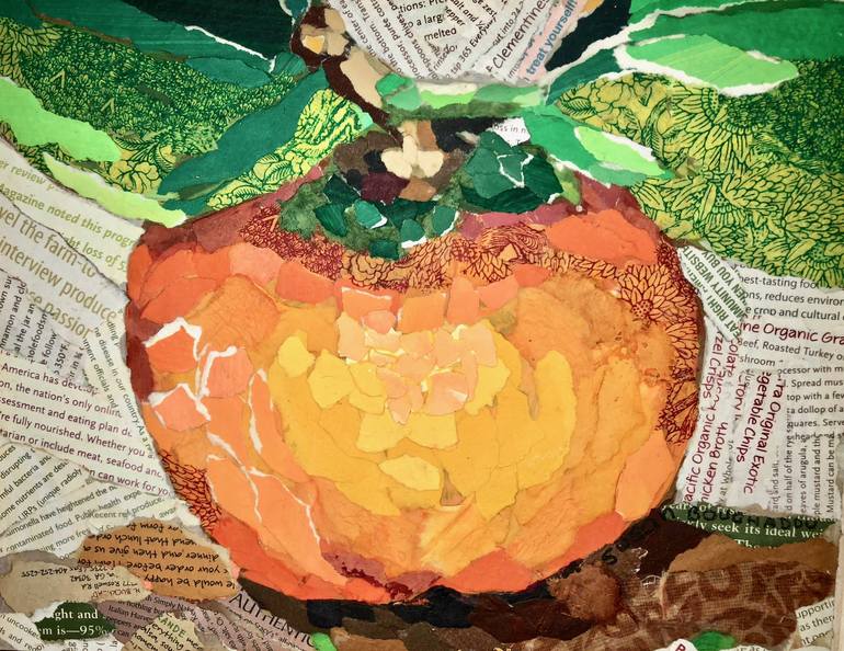 Original Food Collage by Susan Boughadou