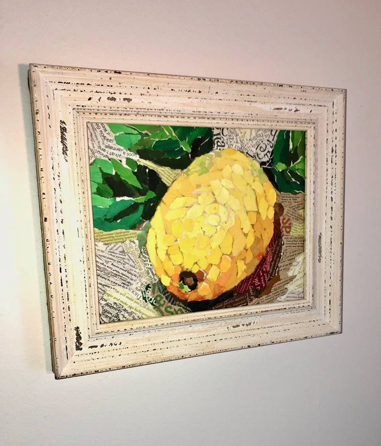 Original Fine Art Food Collage by Suze Boughadou