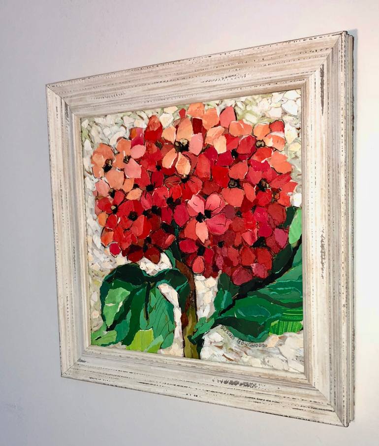 Original Fine Art Still Life Collage by Susan Boughadou