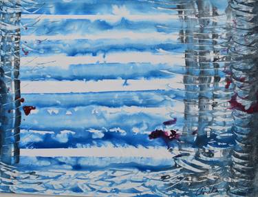 Original Abstract Expressionism Seascape Paintings by Anita Tiwary