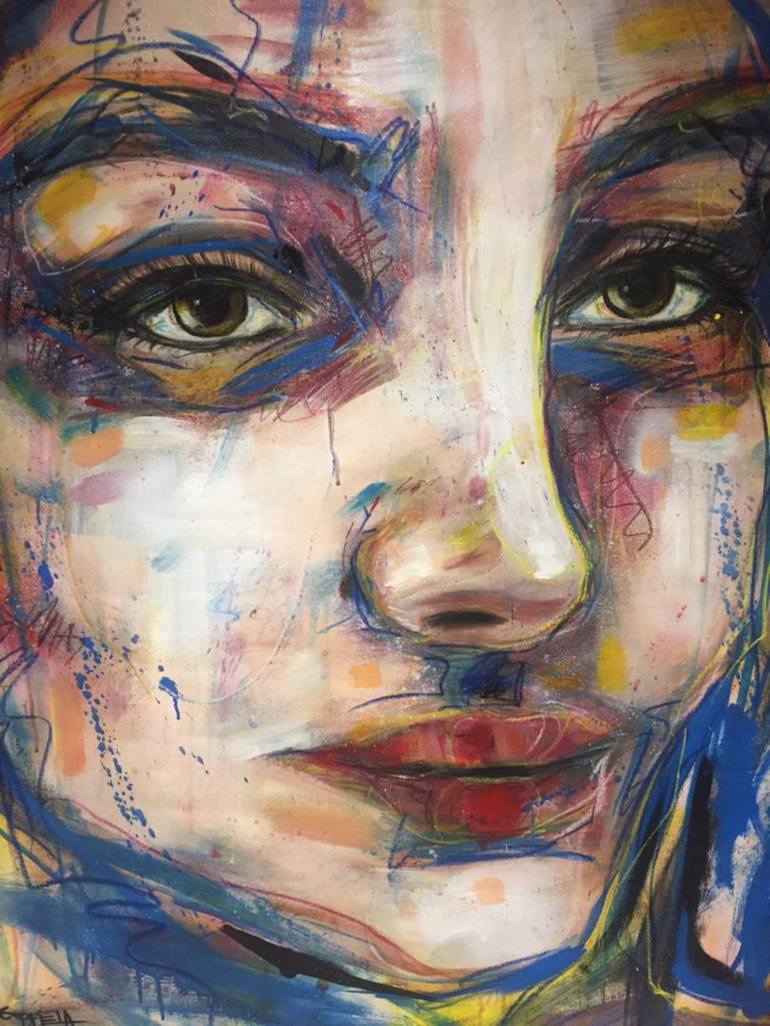 De los retratos Painting by Gabriela Brito | Saatchi Art