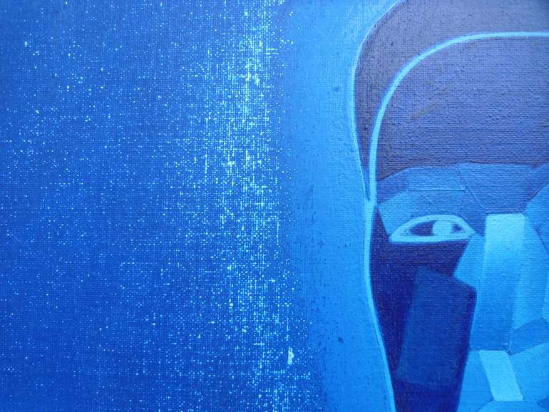 Original Cubism Abstract Painting by Aibek Nogorbekov