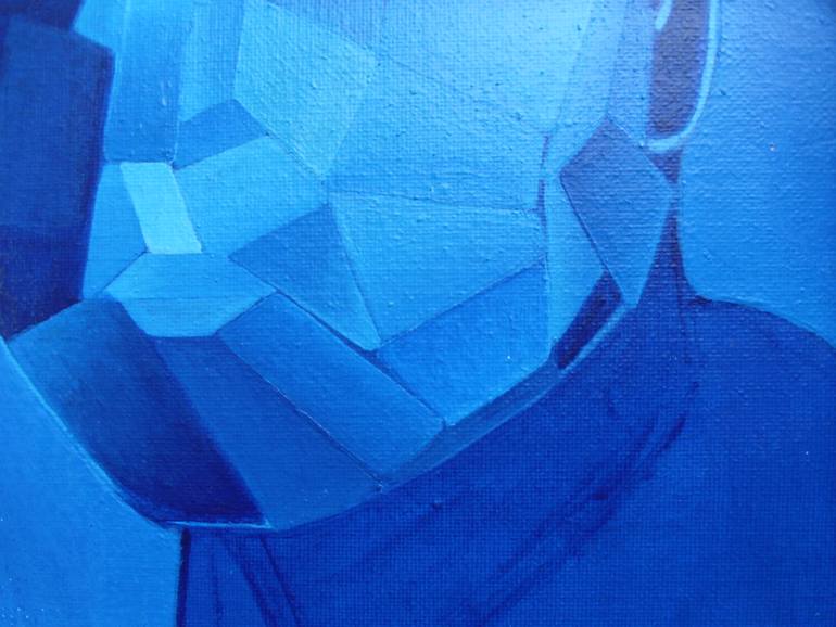 Original Cubism Abstract Painting by Aibek Nogorbekov