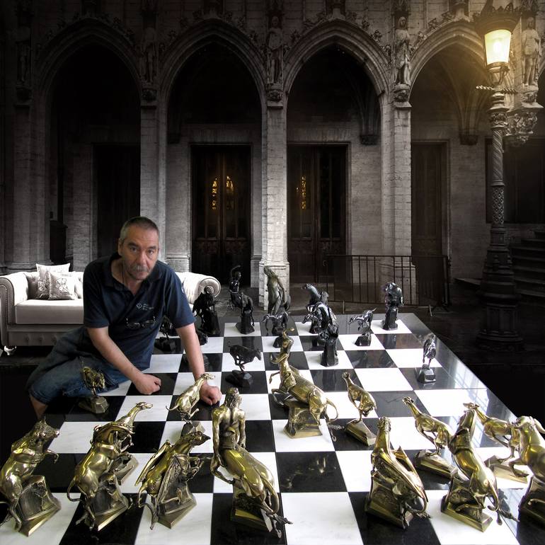 Original Fine Art Classical mythology Sculpture by Nikola Kolev