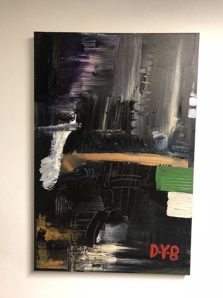 Original Abstract Expressionism Abstract Painting by D-Y-B ART