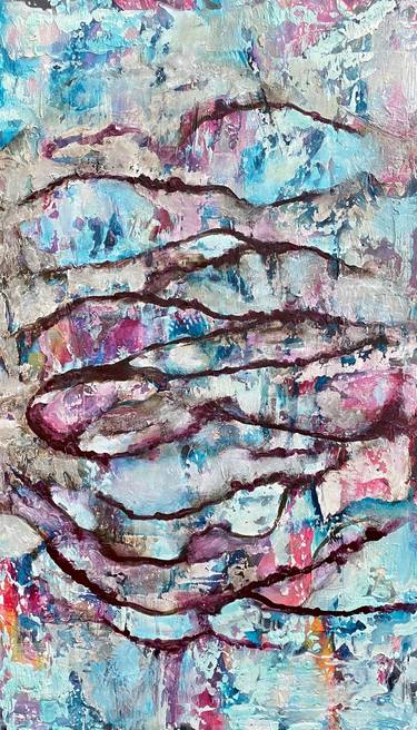 Original Fine Art Abstract Paintings by Raya Dukhan