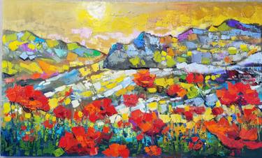 Original Abstract Expressionism Landscape Paintings by Vladimir Demidovich