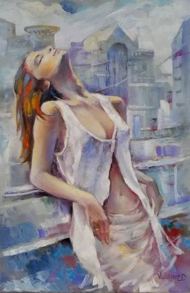 Original Expressionism Women Paintings by Vladimir Demidovich