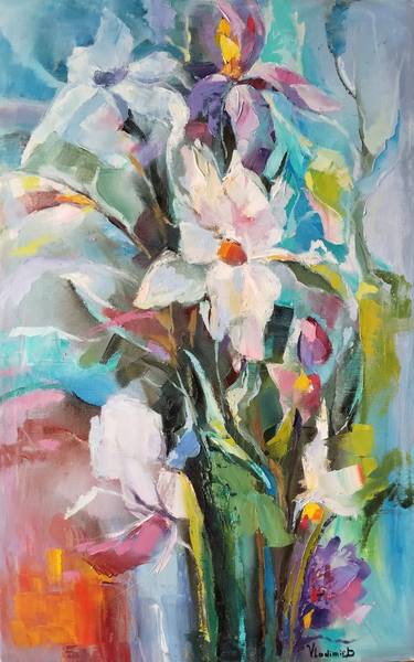 Original Expressionism Floral Paintings by Vladimir Demidovich