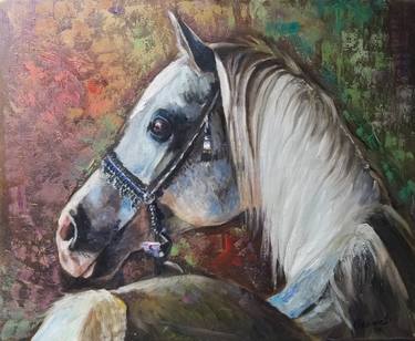 Original Expressionism Horse Paintings by Vladimir Demidovich