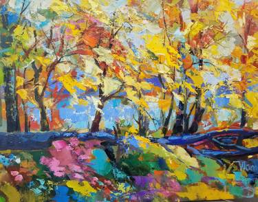 Original Abstract Expressionism Landscape Paintings by Vladimir Demidovich