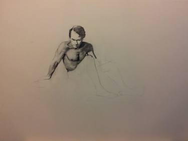 Original Figurative Nude Drawings by Vaughn Gillson