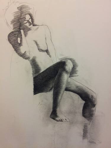 Study of seated woman thumb