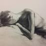 Charcoal drawing from life reference