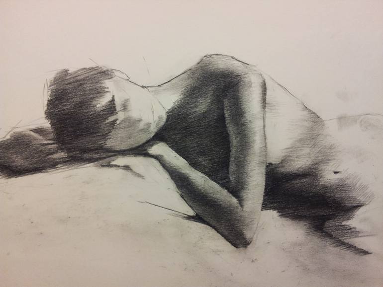 Original Expressionism Nude Painting by Vaughn Gillson