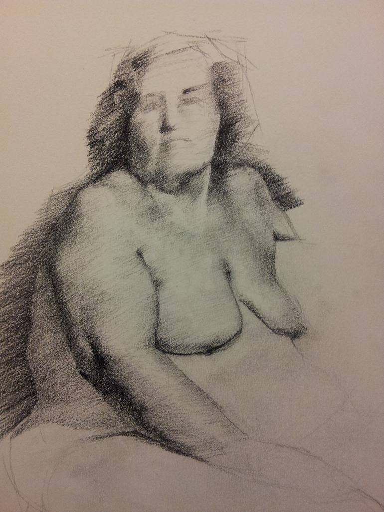 Original Nude Drawing by Vaughn Gillson
